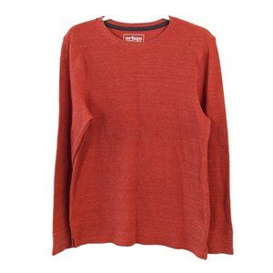 Men's Urban Pipeline waffle knit shirt, brick, size M